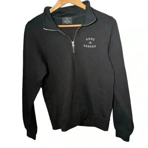 NWT PEACE COLLECTIVE HOME IS CANADA 1/4  zip XS/S